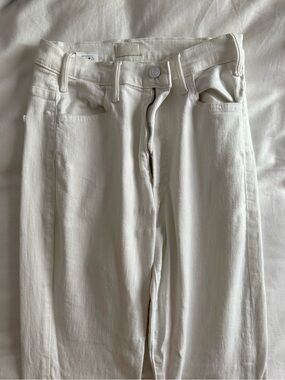 MOTHER High-Rise Off-White Jeans